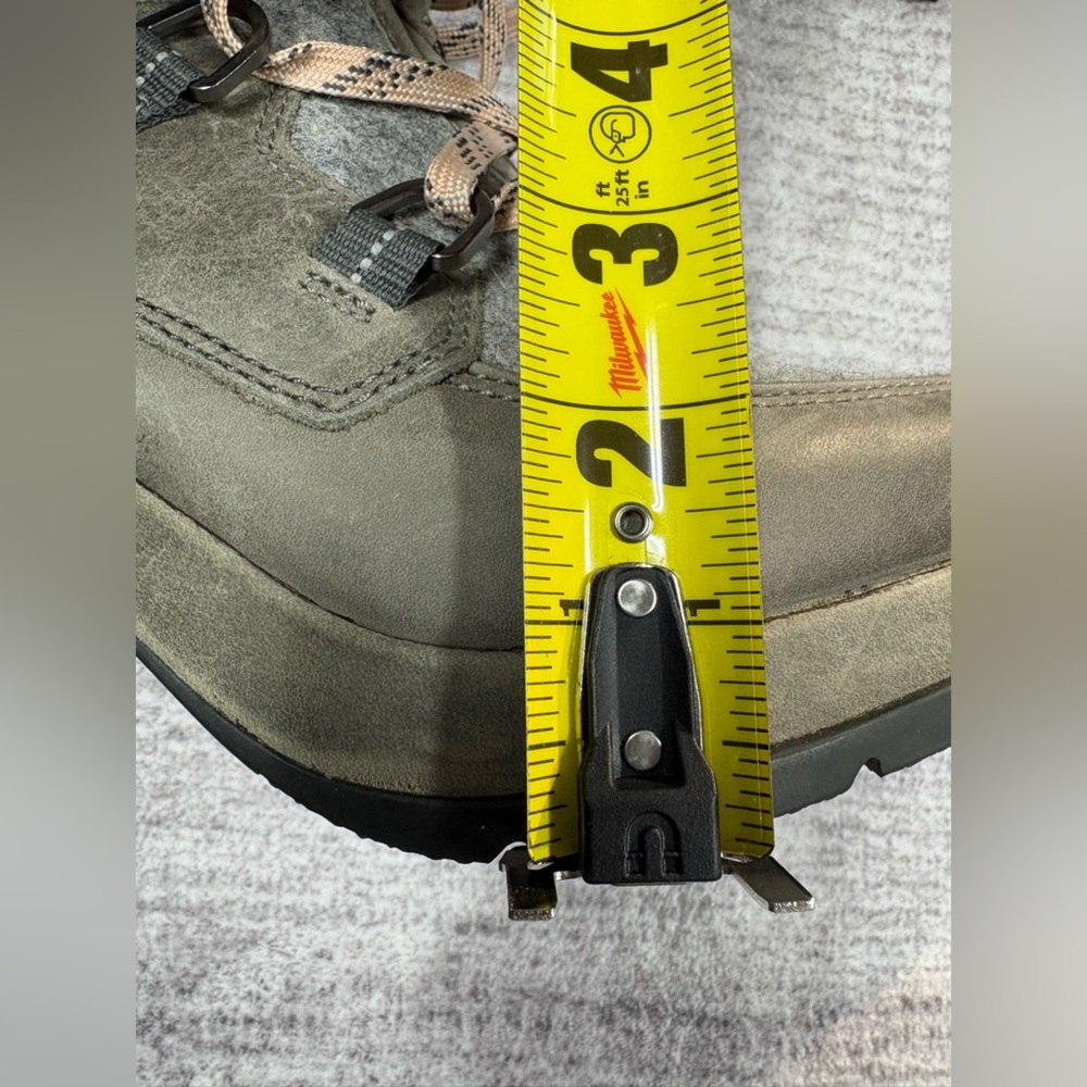 Sorel Womens Blake Leather Heeled Hiker Bootie Size 10 Waterproof Tall Gray - Picture 12 of 12